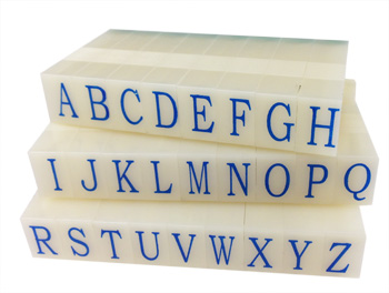 Artisan 613 Rubber 11/32" Letter Stamp Set