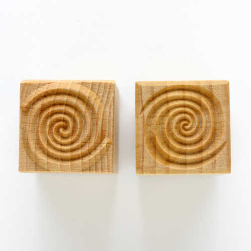 MKM SSM-027 Medium Square Double Sided Stamp - Spiral