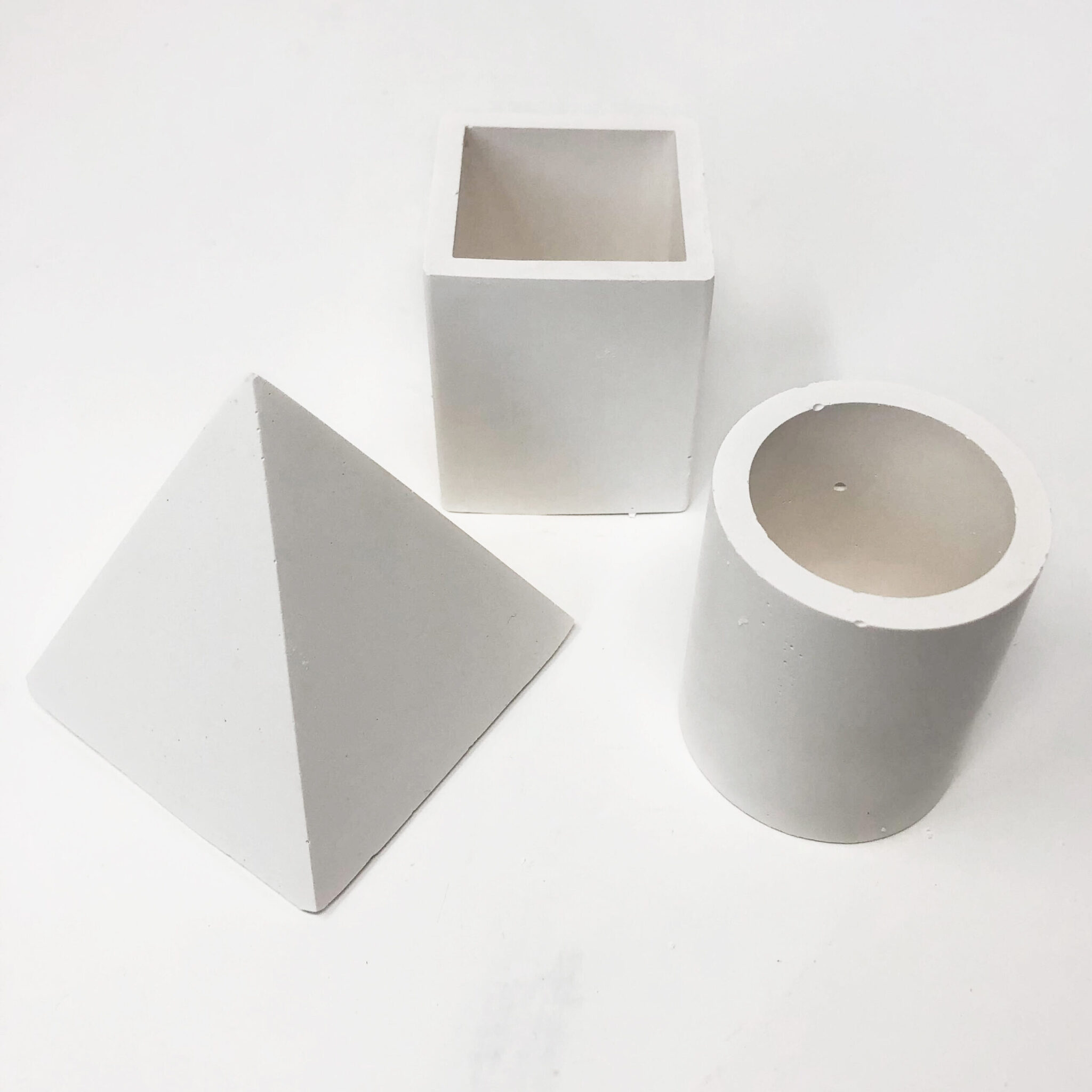 Small Shapes Plaster Mold Set of 3