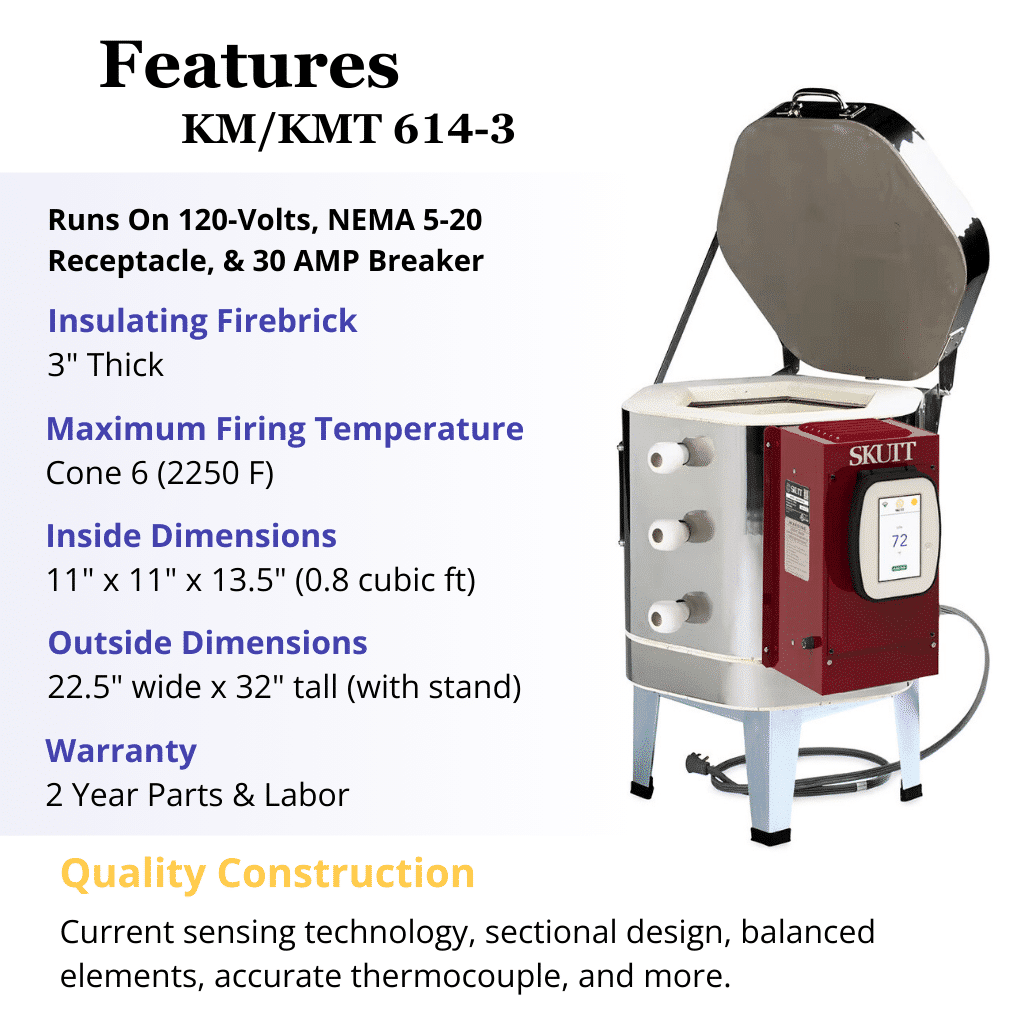 Skutt KM 614-3 Ceramic Doll & Jewelry Kiln - Image 2