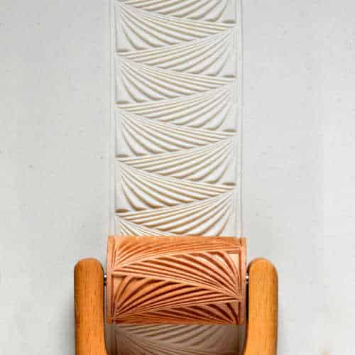 MKM RL-018 Large Handle Roller - Deco Zigzag