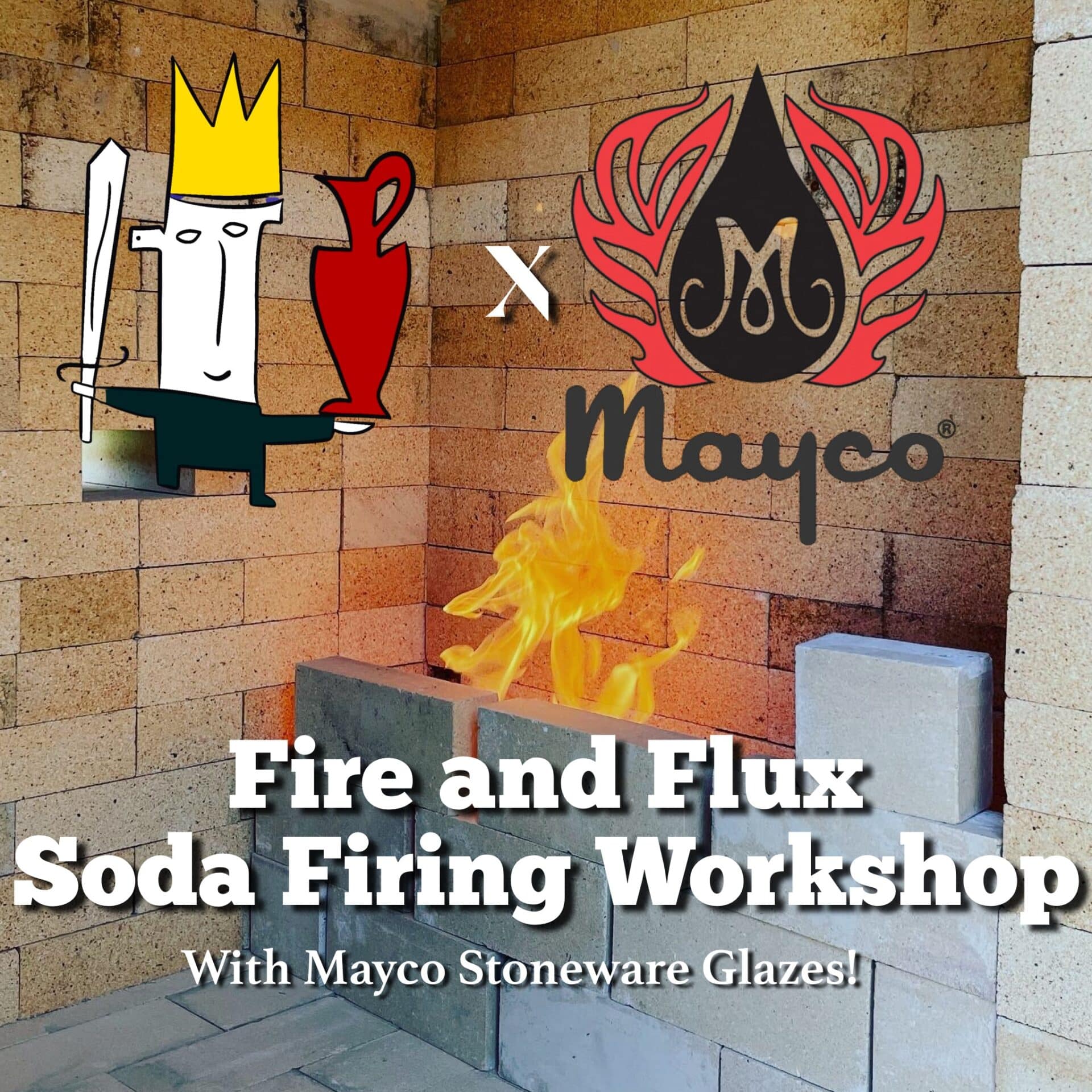 Fire & Flux: Wood & Soda Firing with Mayco Stoneware Glazes