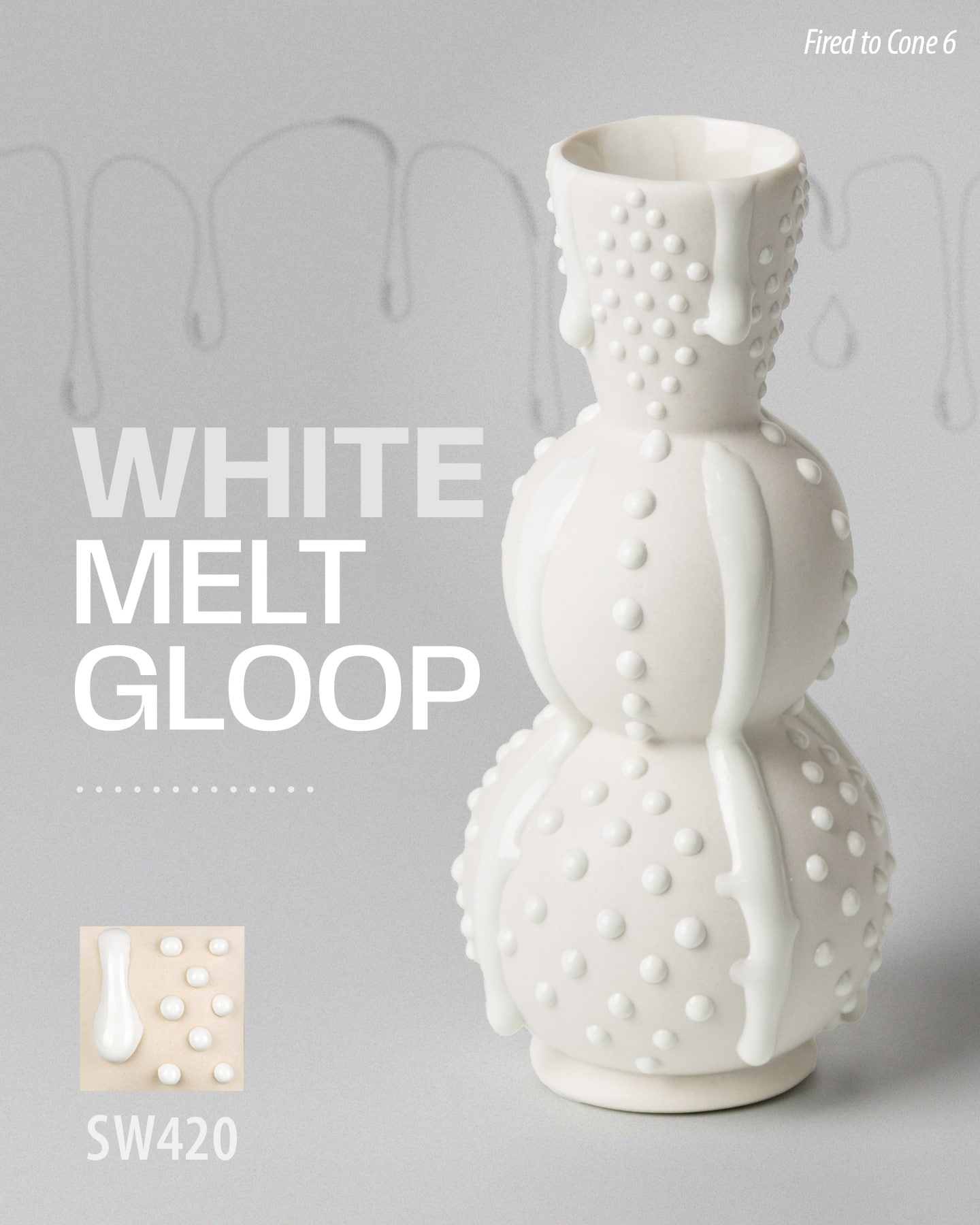 Mayco Ritual Glaze - SW-420 White Melt Gloop - Pint - Image 3