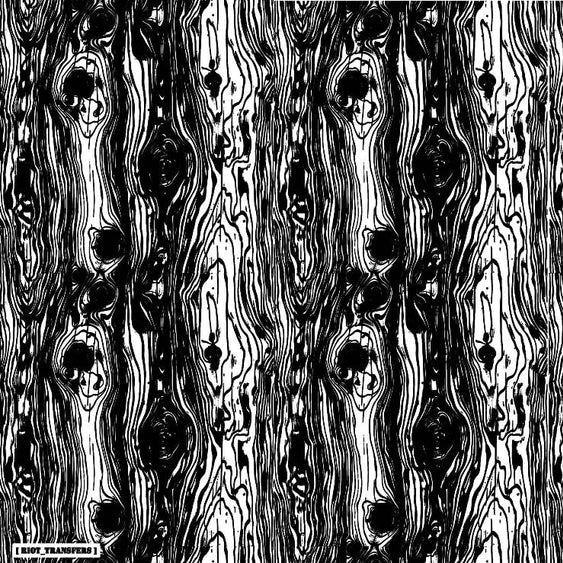 Riot Transfers Underglaze Transfer - Wood Grain - 19" x 13"