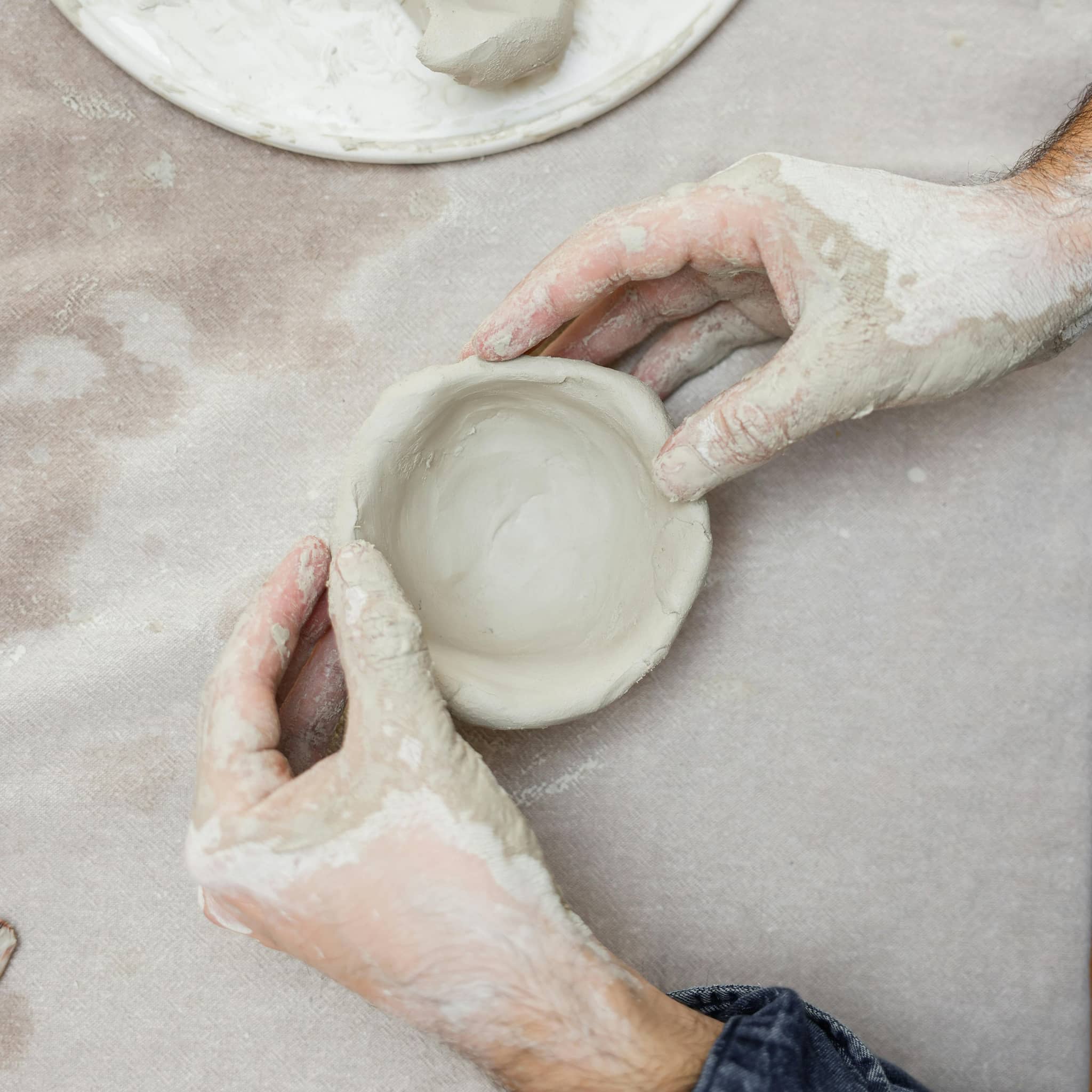 Making a pinchpot: photo credit: cup of couples via Pexels