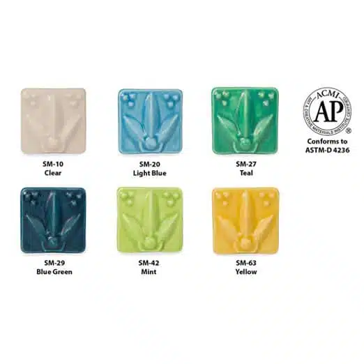 Amaco Satin Matte Class Pack #2 Set of 6 Pints