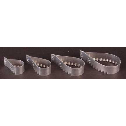 Colorific Porcelain Rex 17 Rose Petal and Leaf Cutters Set of 4