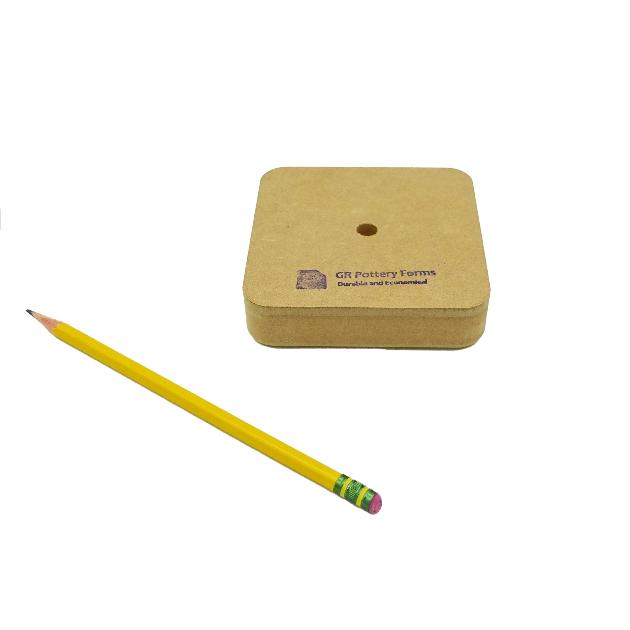 G.R. Pottery Forms - Wallie Square - 4"