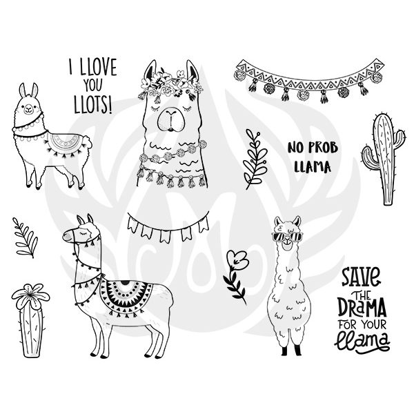 Mayco Designer Silkscreen DSS-156 Llama Drama - 15" x 12" - Discontinued