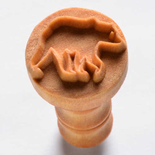 MKM SCM-198 Medium Round Stamp - Grizzly Bear