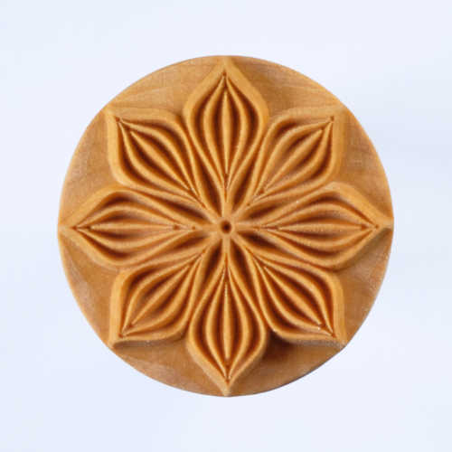 MKM SCXL-026 Extra Large Round Stamp - Poinsettia