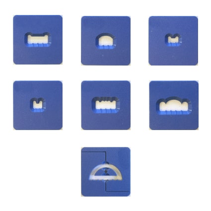 North Star 925DS3 - 7pc Tile Accessory Die Set for Standard Extruder