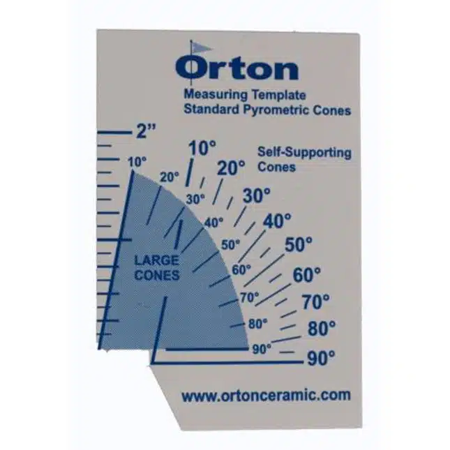 Orton Pocket Sized Cone Bending Chart