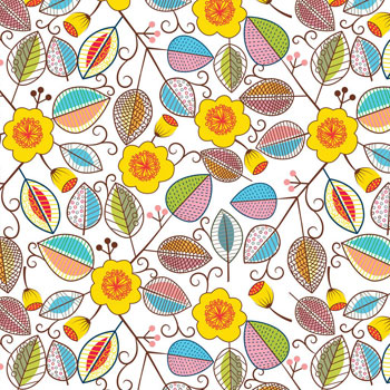 Sanbao Underglaze Transfer - Lush Leafs Multi-Color - 9" x 6.5"