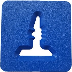North Star 926E - Glaze Test Tile Die for Standard Extruder