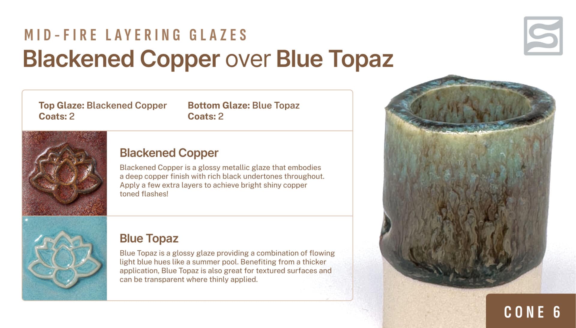 Speedball Mid-Fire - 002101 Blackened Copper - Pint | Clay King
