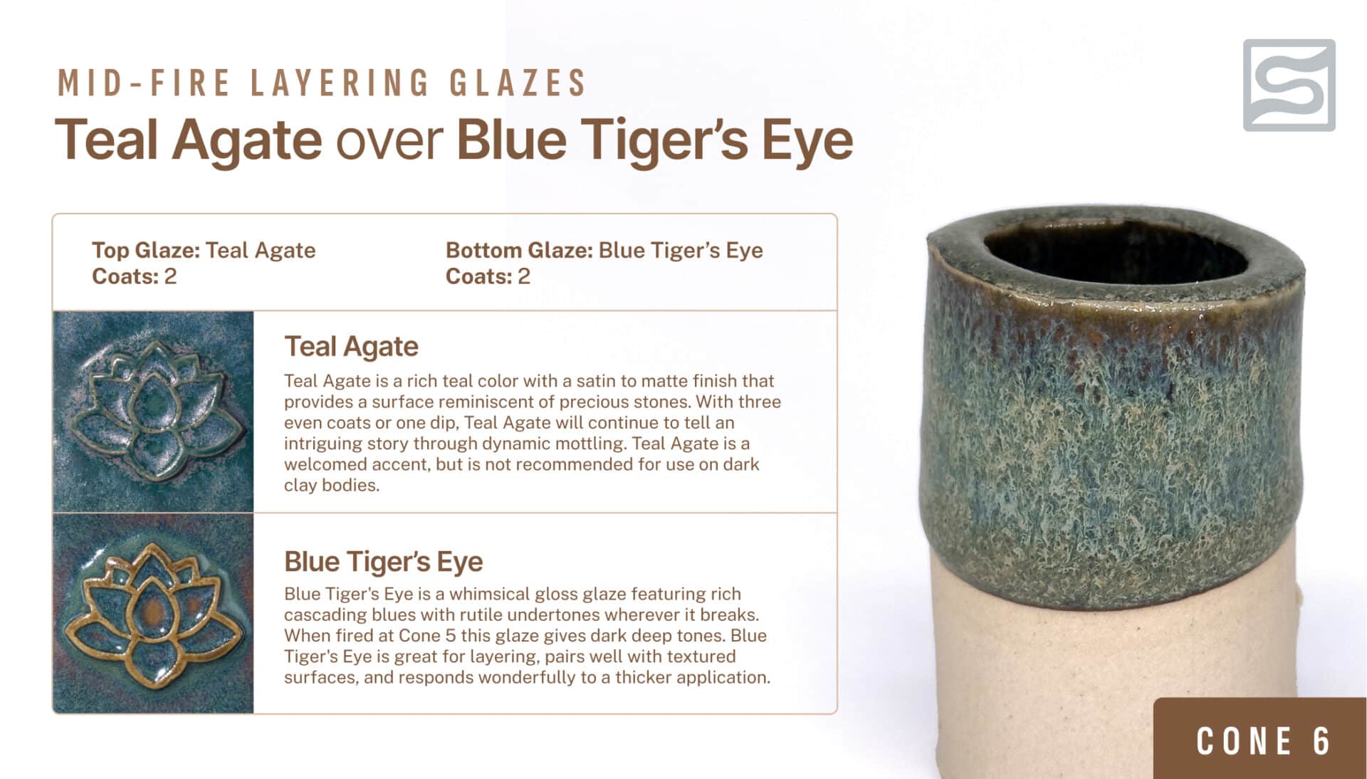 Speedball Mid-Fire - 002104 Teal Agate - Pint | Clay King