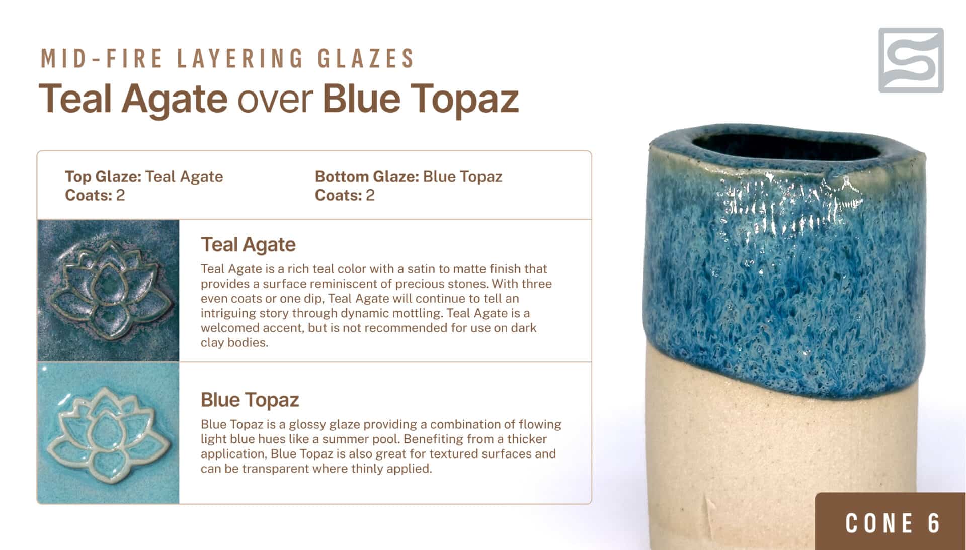 Speedball Mid-Fire - 002104 Teal Agate - Pint | Clay King