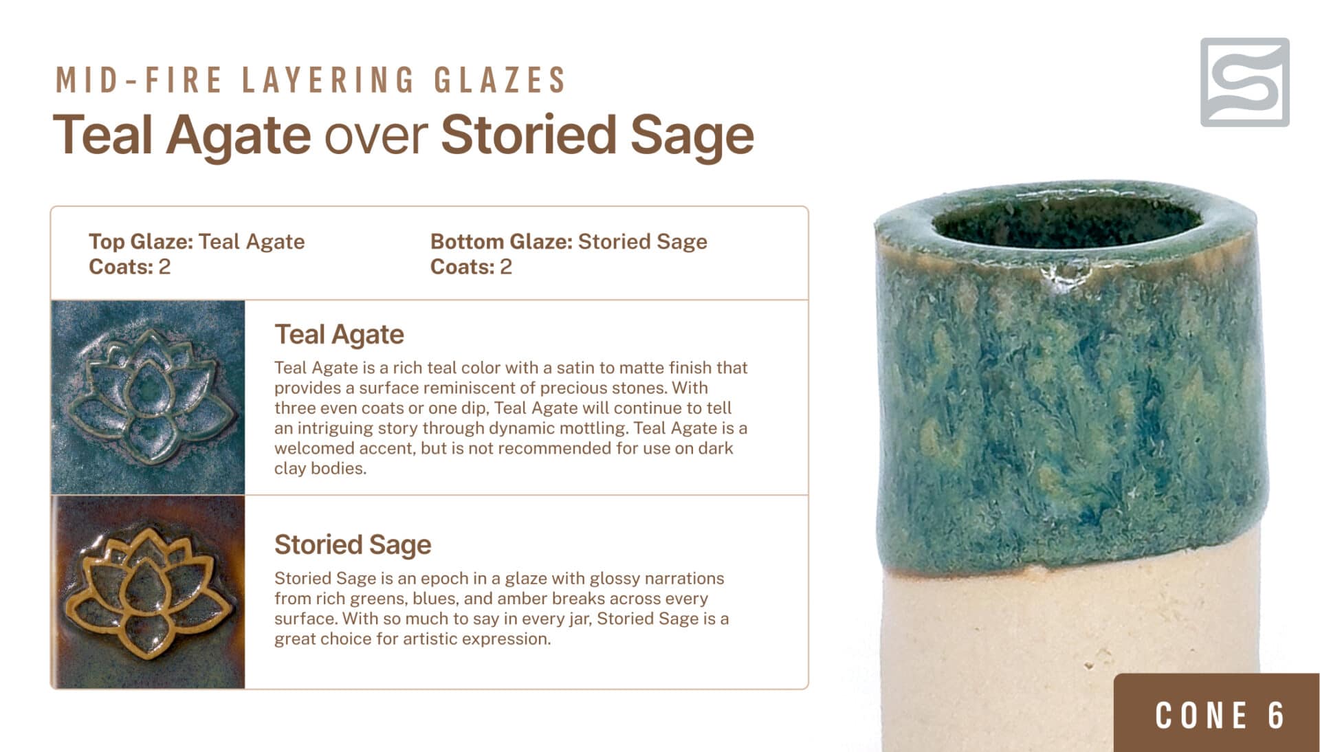 Speedball Mid-Fire - 002104 Teal Agate - Pint | Clay King