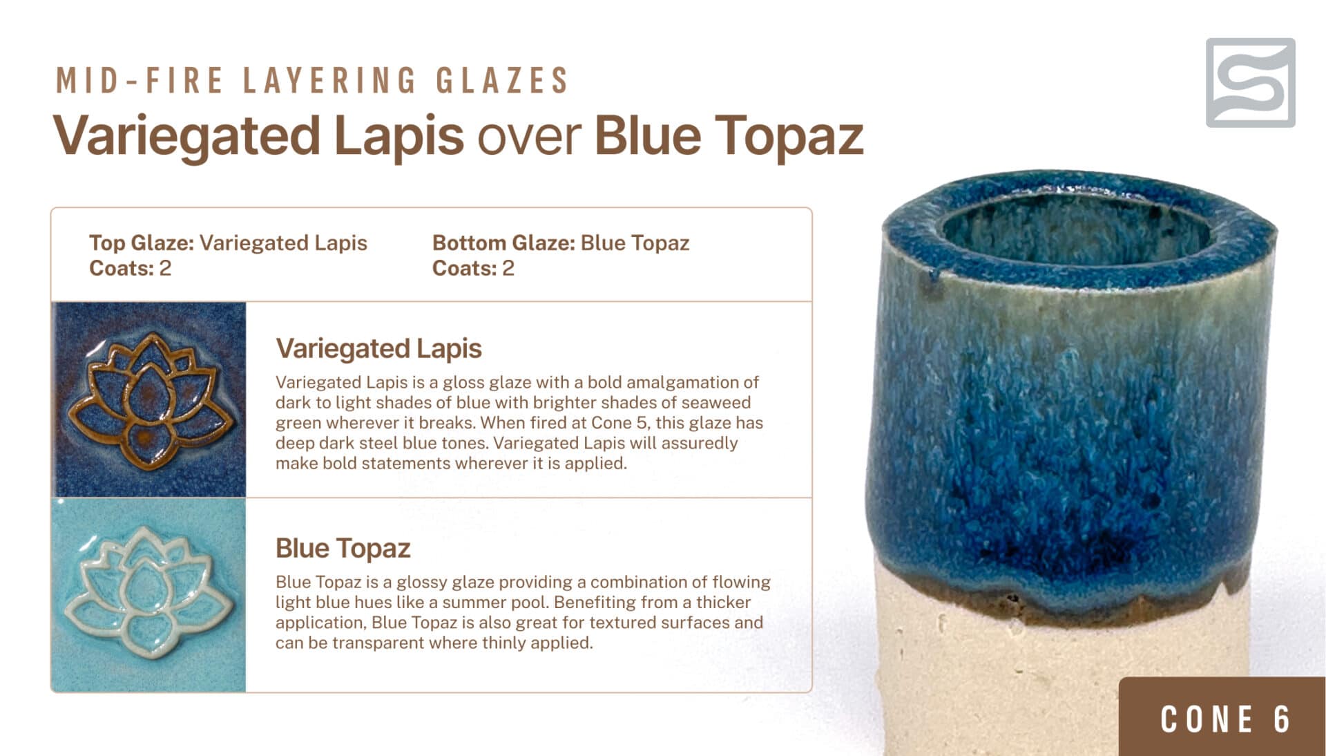 Diadem of Dreamstate Cold Foil 1枚 Speedball Mid-Fire - 002110 Variegated Lapis - Pint | Clay King