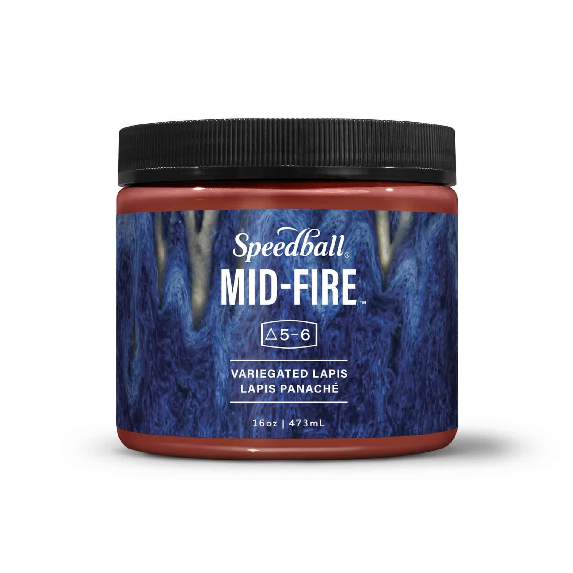 Speedball Mid-Fire - 002110 Variegated Lapis - Pint | Clay King