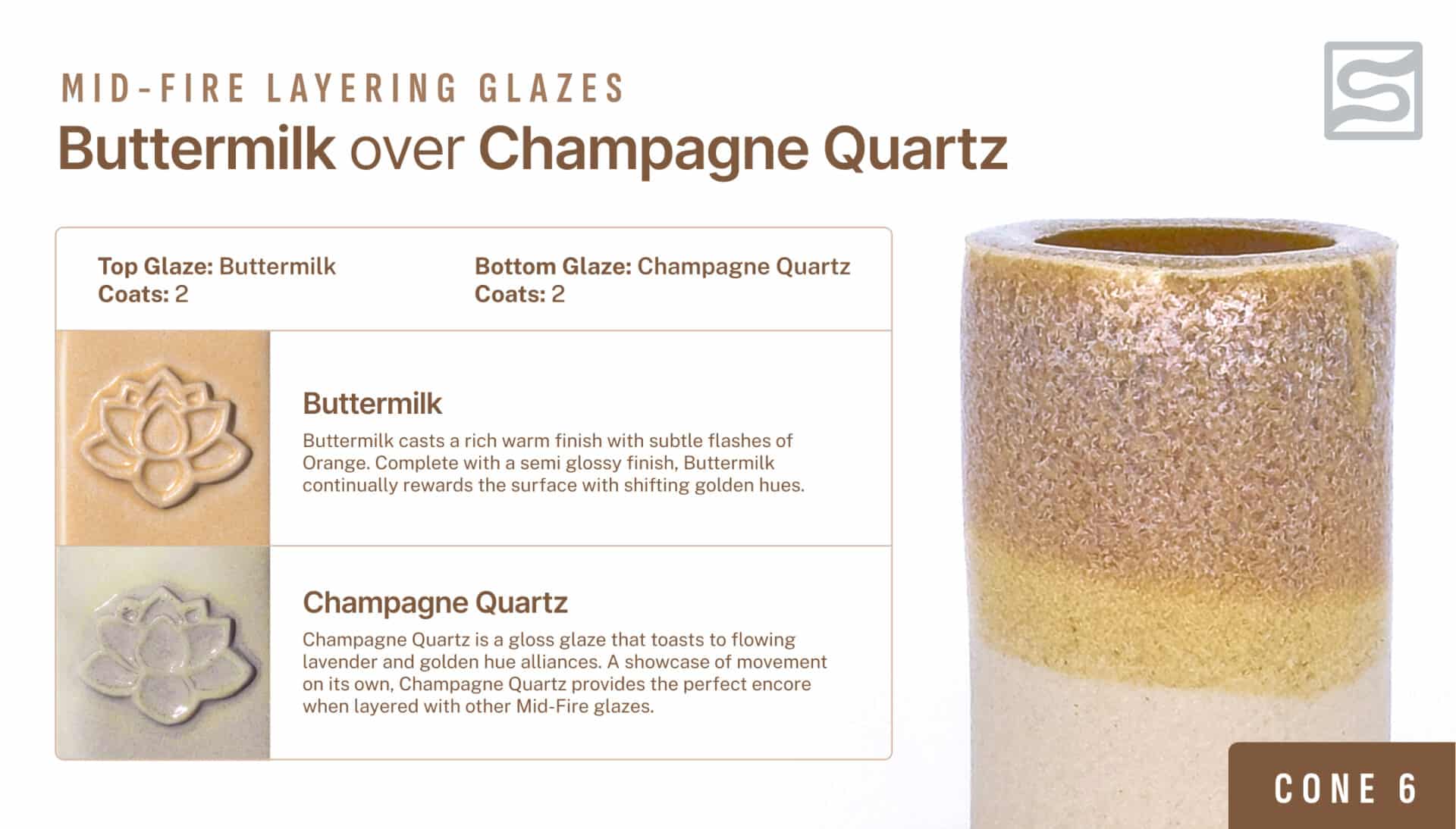 Speedball Mid-Fire - 002118 Buttermilk - Pint | Clay King