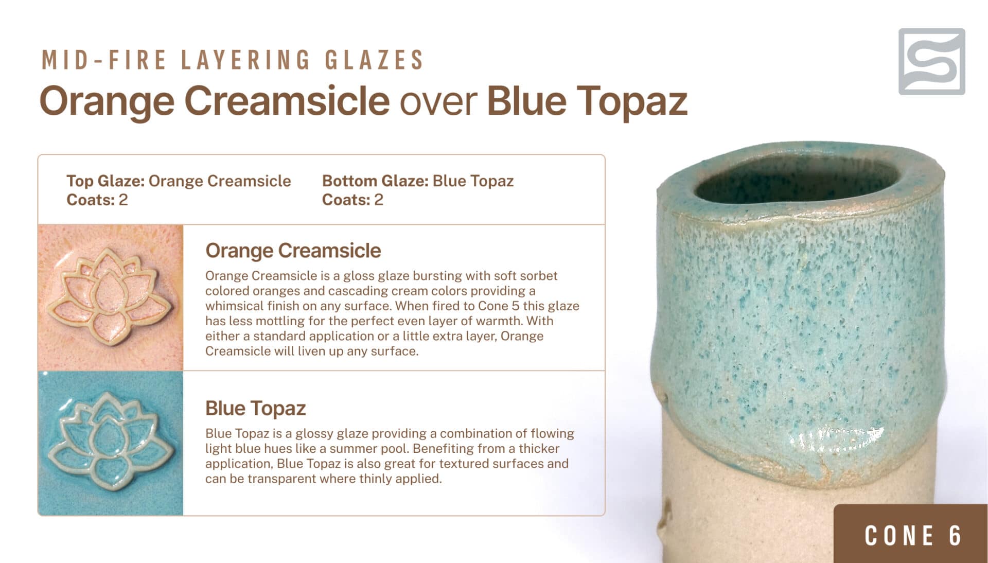 Speedball Mid-Fire - 002129 Orange Creamsicle - Pint | Clay King