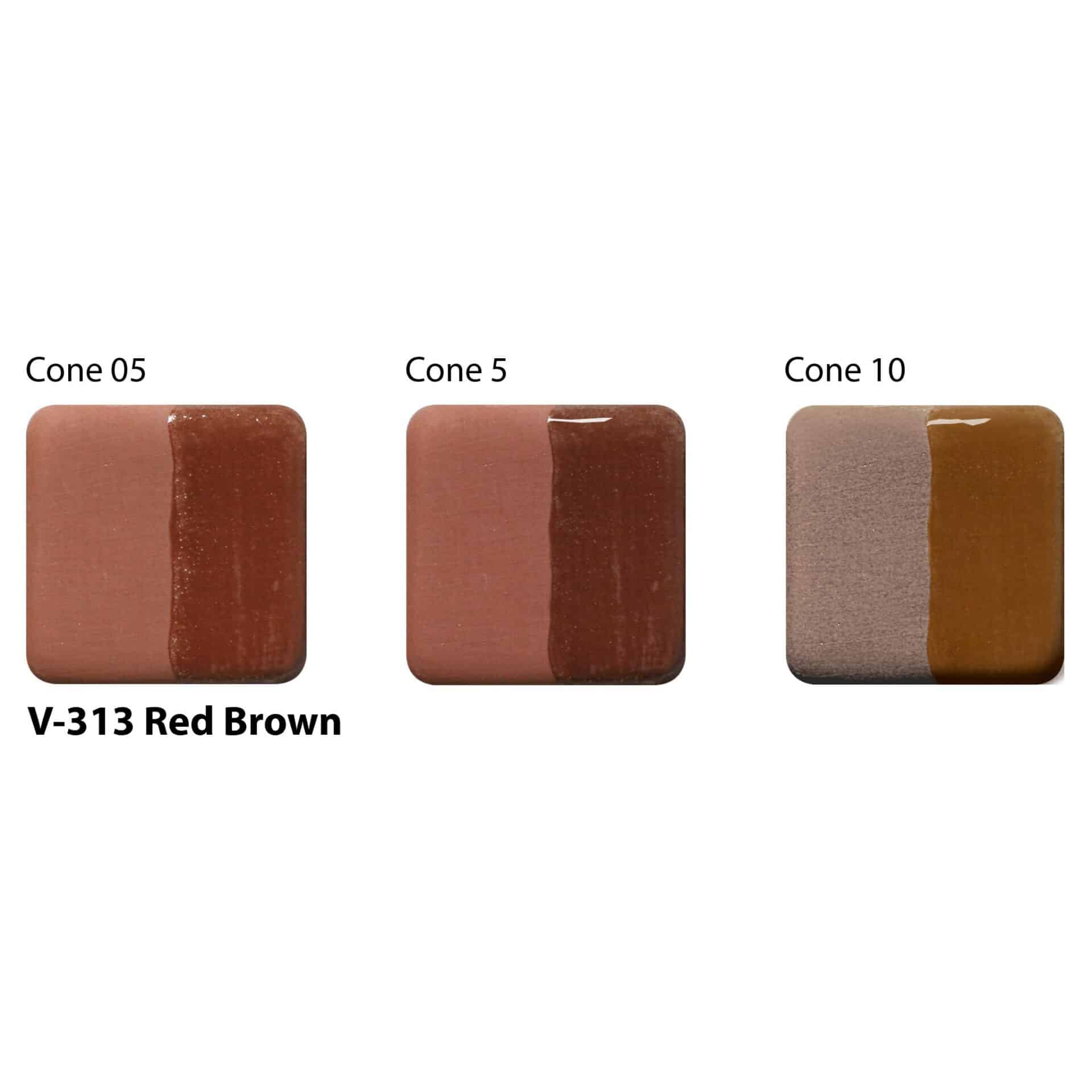 Amaco Velvet Underglaze - V-313 Red Brown - Image 2