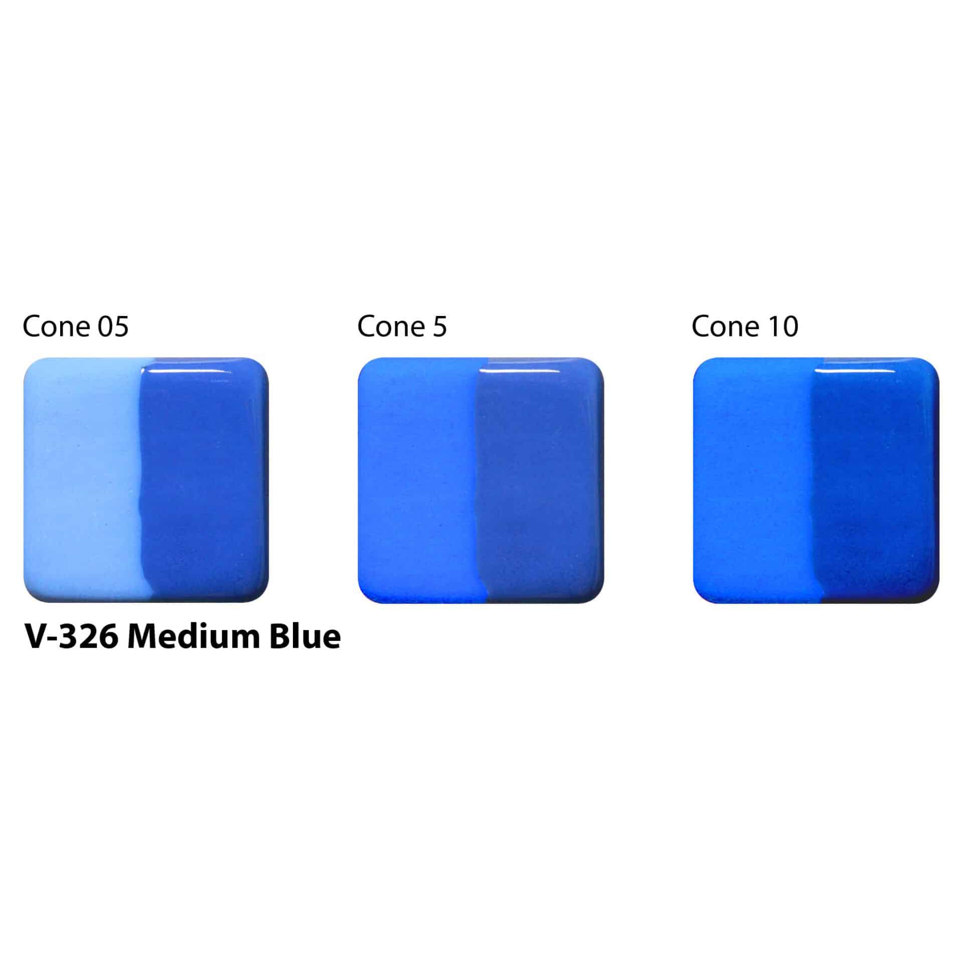 Amaco Velvet Underglaze - V-326 Medium Blue - Image 2