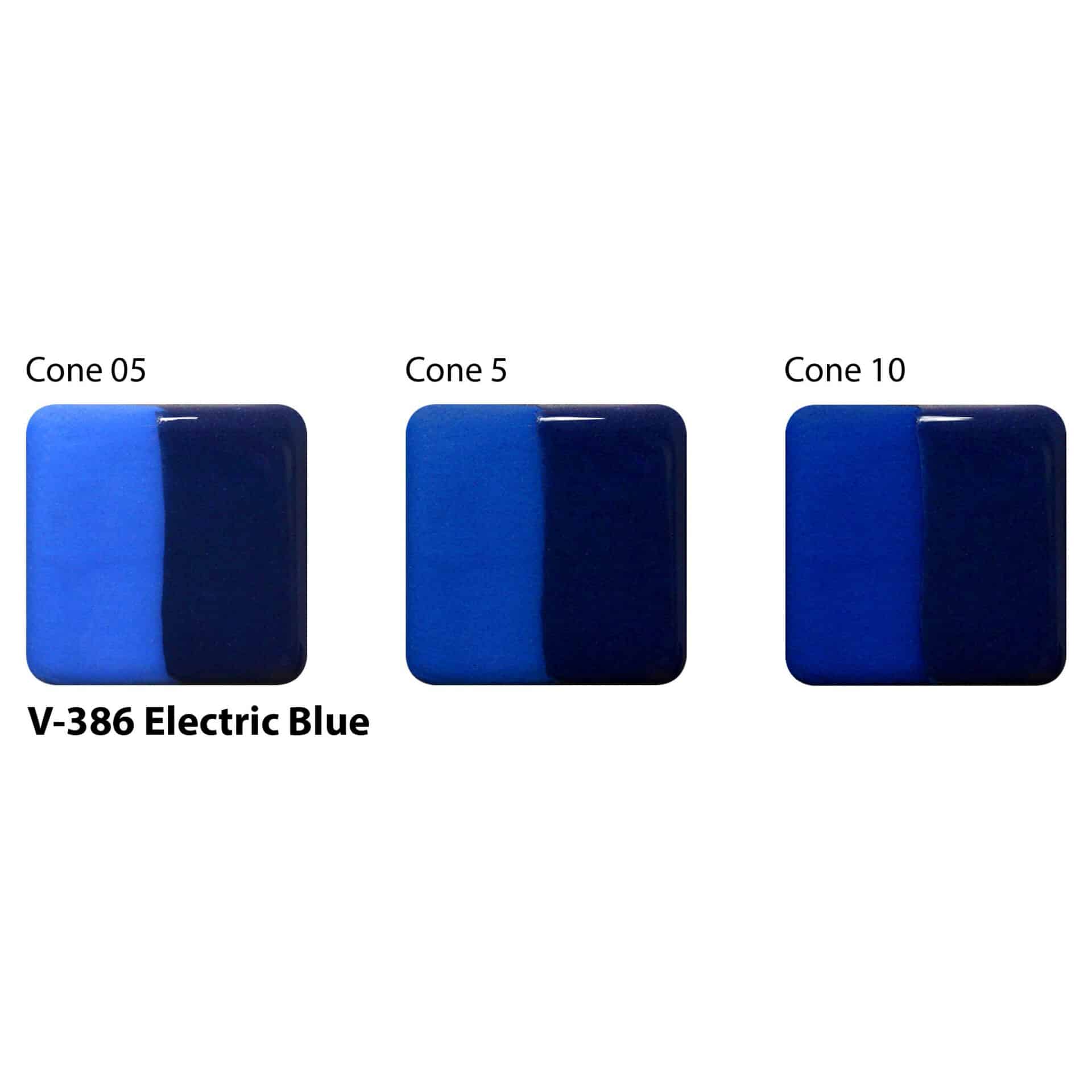 Amaco Velvet Underglaze - V-386 Electric Blue - Image 2
