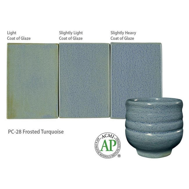 Amaco Potter's Choice - PC-28 Frosted Turquoise - Pint - Image 2