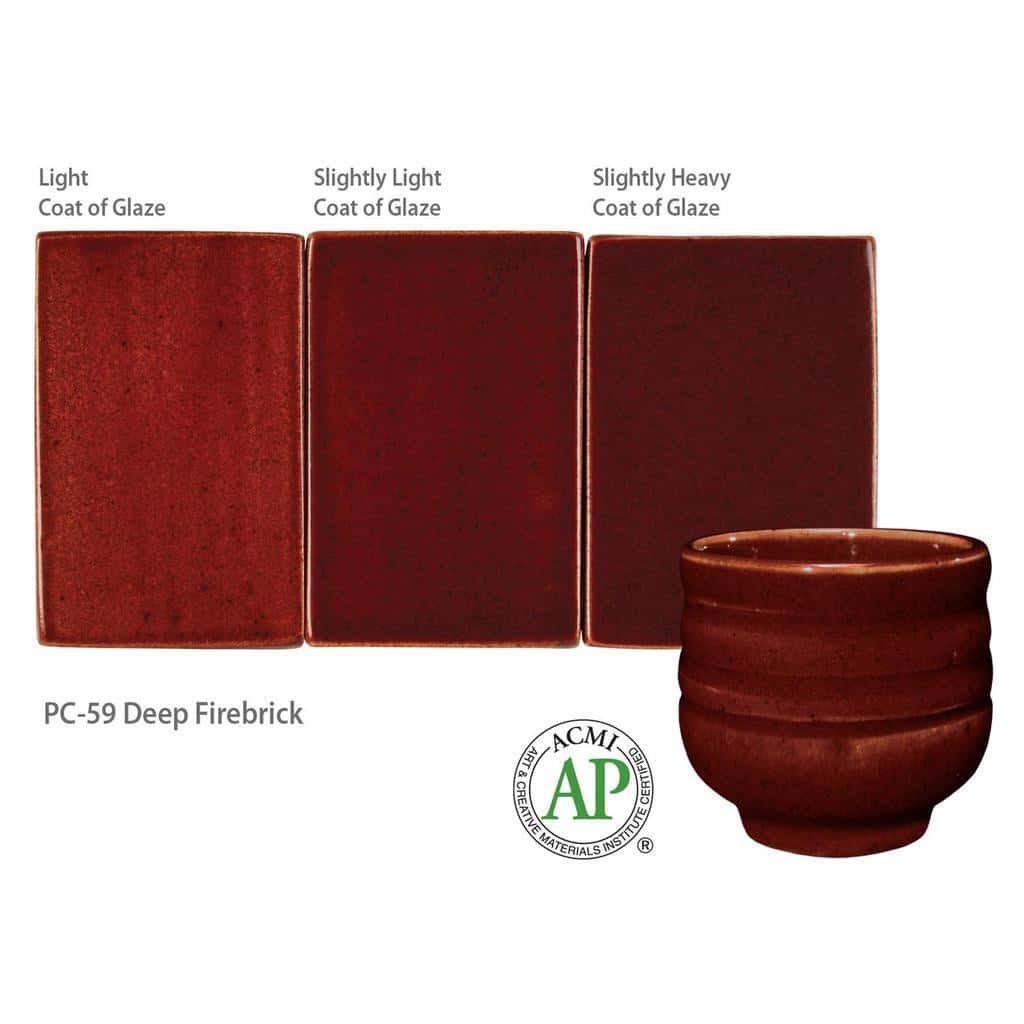 Amaco Potter's Choice - PC-59 Deep Fire Brick Red - Image 2