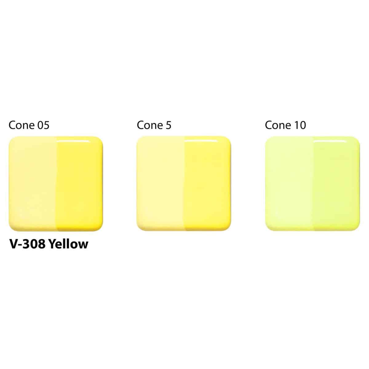 Amaco Velvet Underglaze - V-308 Yellow - Image 2