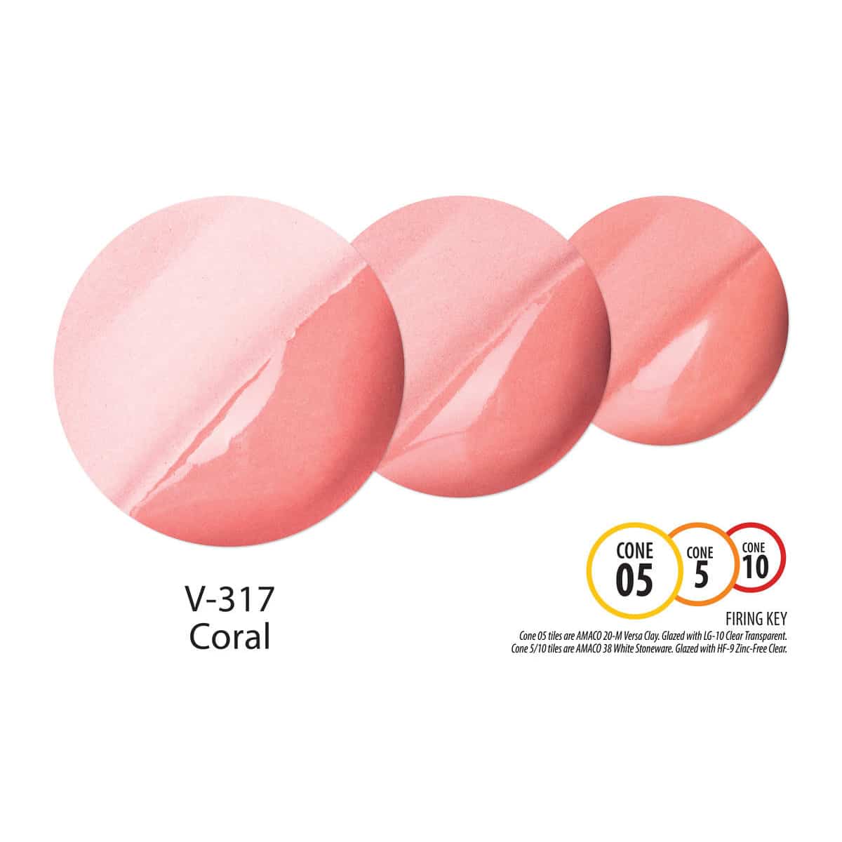 Amaco Velvet Underglaze - V-317 Coral - Image 2