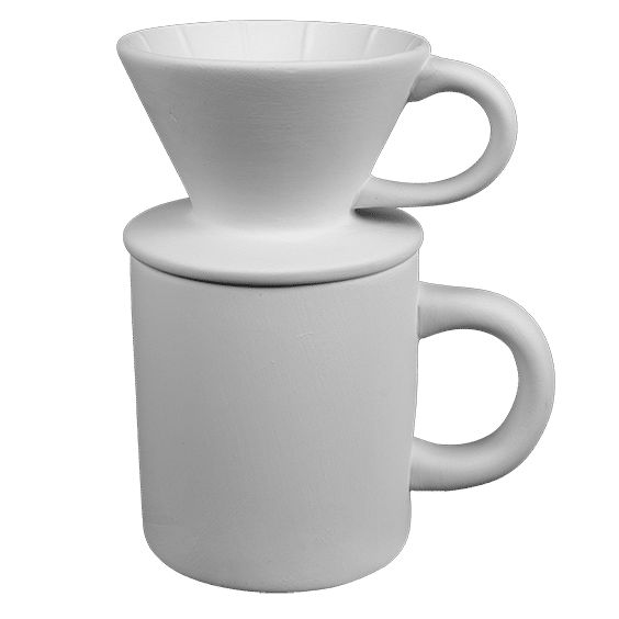 Wholesale Bisqueware - AY-2676 Pour Over Coffee Set