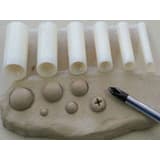 Chinese Clay Art SE03 6pc Half Round Stamp Set