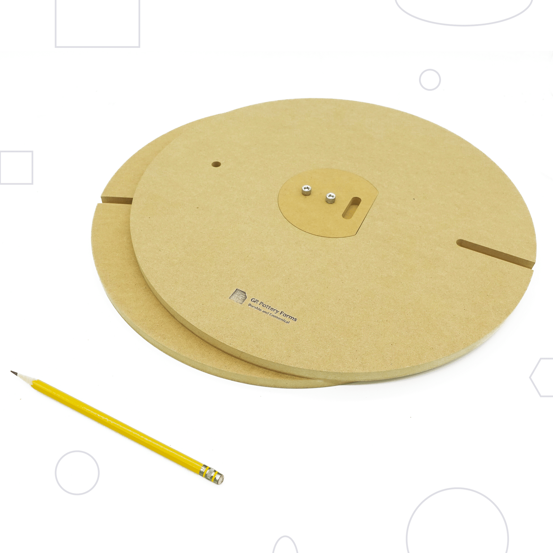 G.R. Pottery Forms - WA2 Wheel Attachment System - 3pc - Image 2