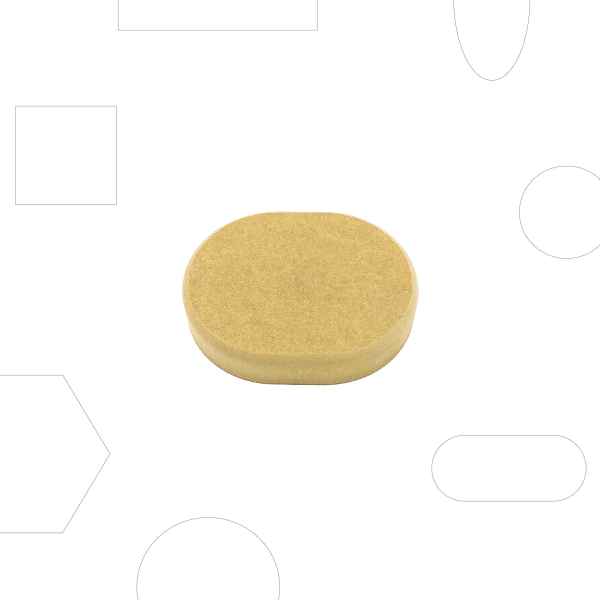 G.R. Pottery Forms - Wallie Rounded Rectangle - 5x4"