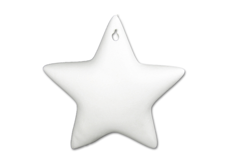 Wholesale Bisqueware - 2057 Puffy Star Ornament