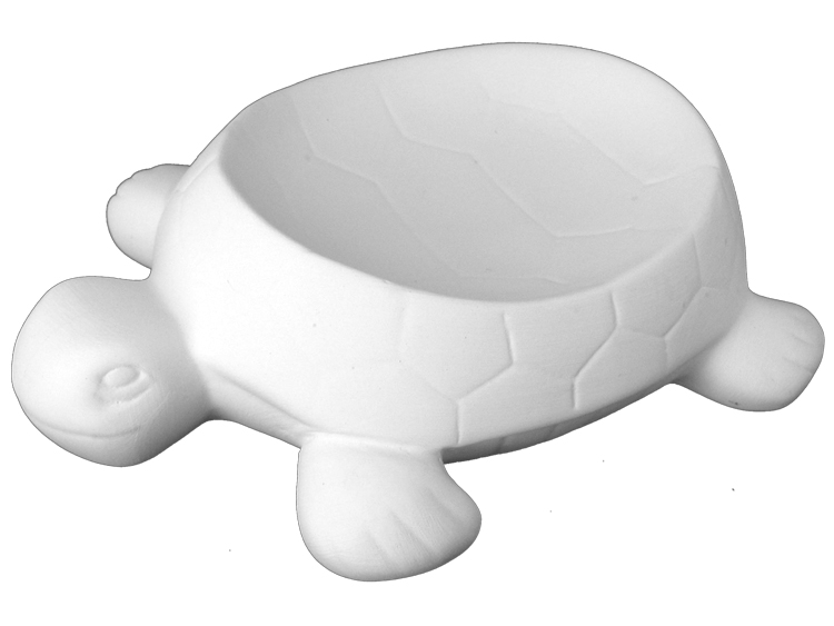 Wholesale Bisqueware - 1023 Turtle Soap Dish