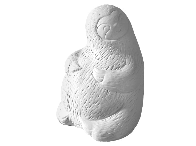 Wholesale Bisqueware - 1100 Bernie the Plump Sloth | Clay King