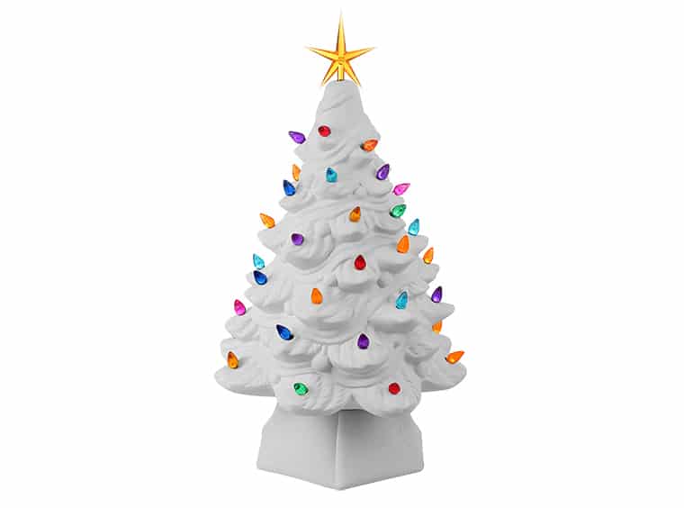Wholesale Bisqueware - 2001 Supreme Lighted Christmas Tree | Clay King