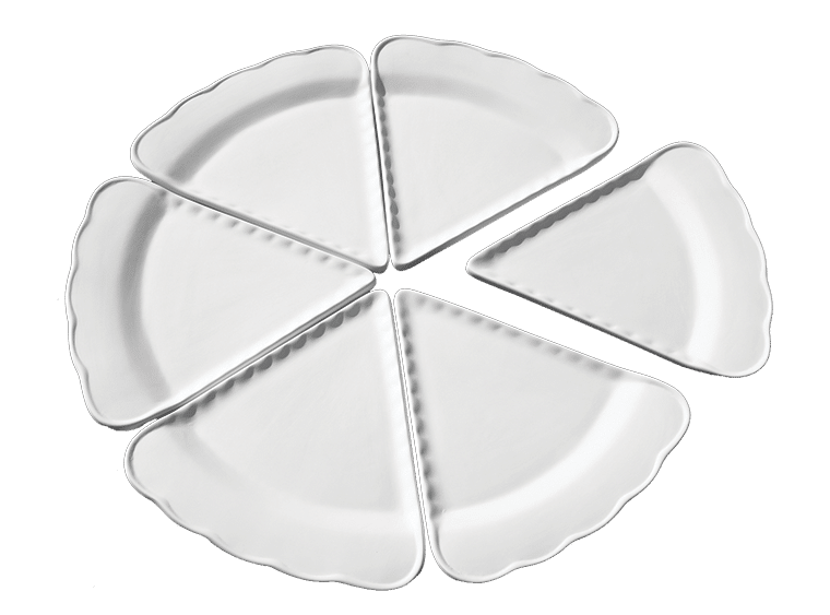Wholesale Bisqueware - 261 Pizza Slice Dish