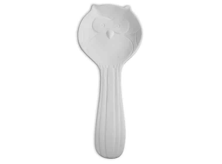 Wholesale Bisqueware - 2912 Owl Spoon Rest