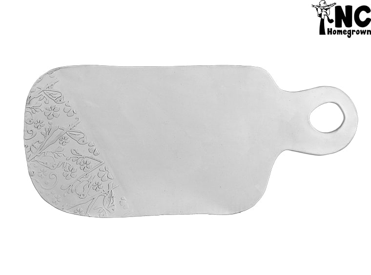 Wholesale Bisqueware - 3151 Floral Charcuterie Board
