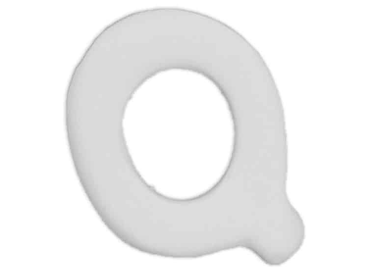Wholesale Bisqueware - 5816 1" Letter Q