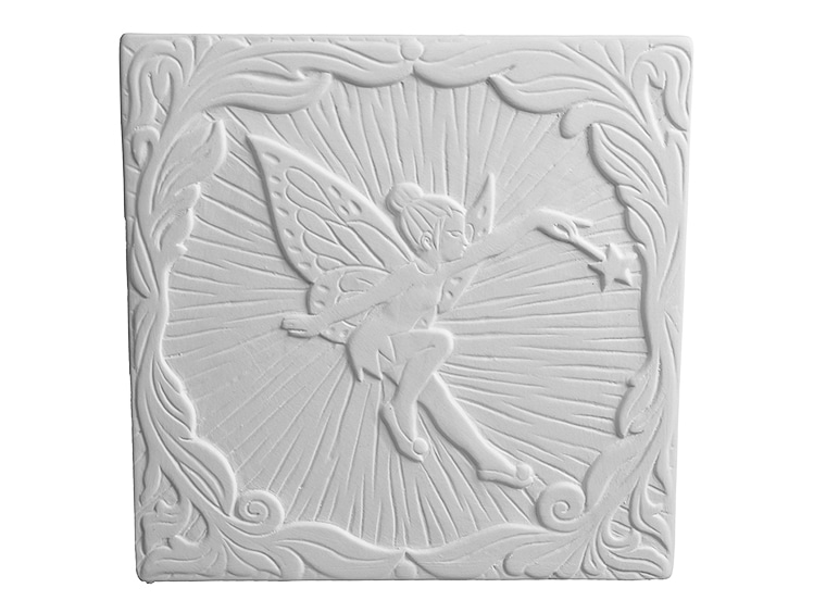 Wholesale Bisqueware 931 Magical Fairy Plaque Clay King