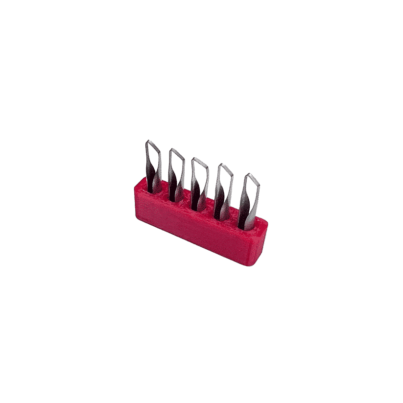 BuschKraft - Dragonfly Tool Medium Chisel Carving Blades (5 Pack, Blades Only)