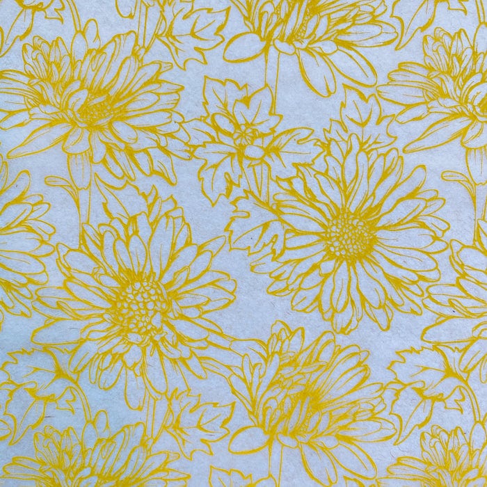Elan Pottery Underglaze Transfer - Daisy Yellow - 19" x 13"