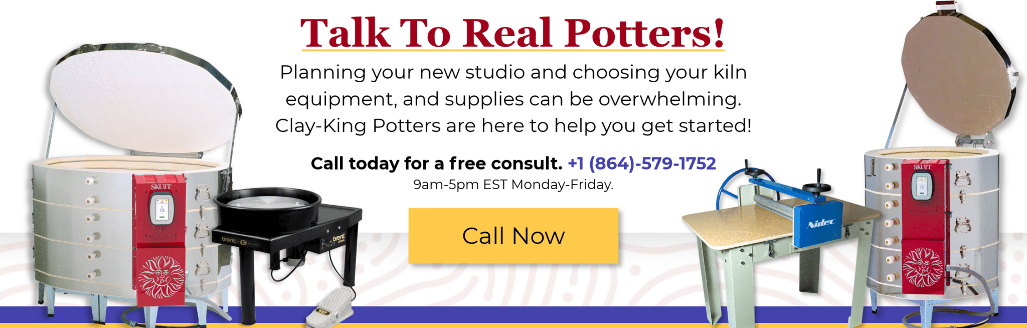 Talk to real potters at Clay-King